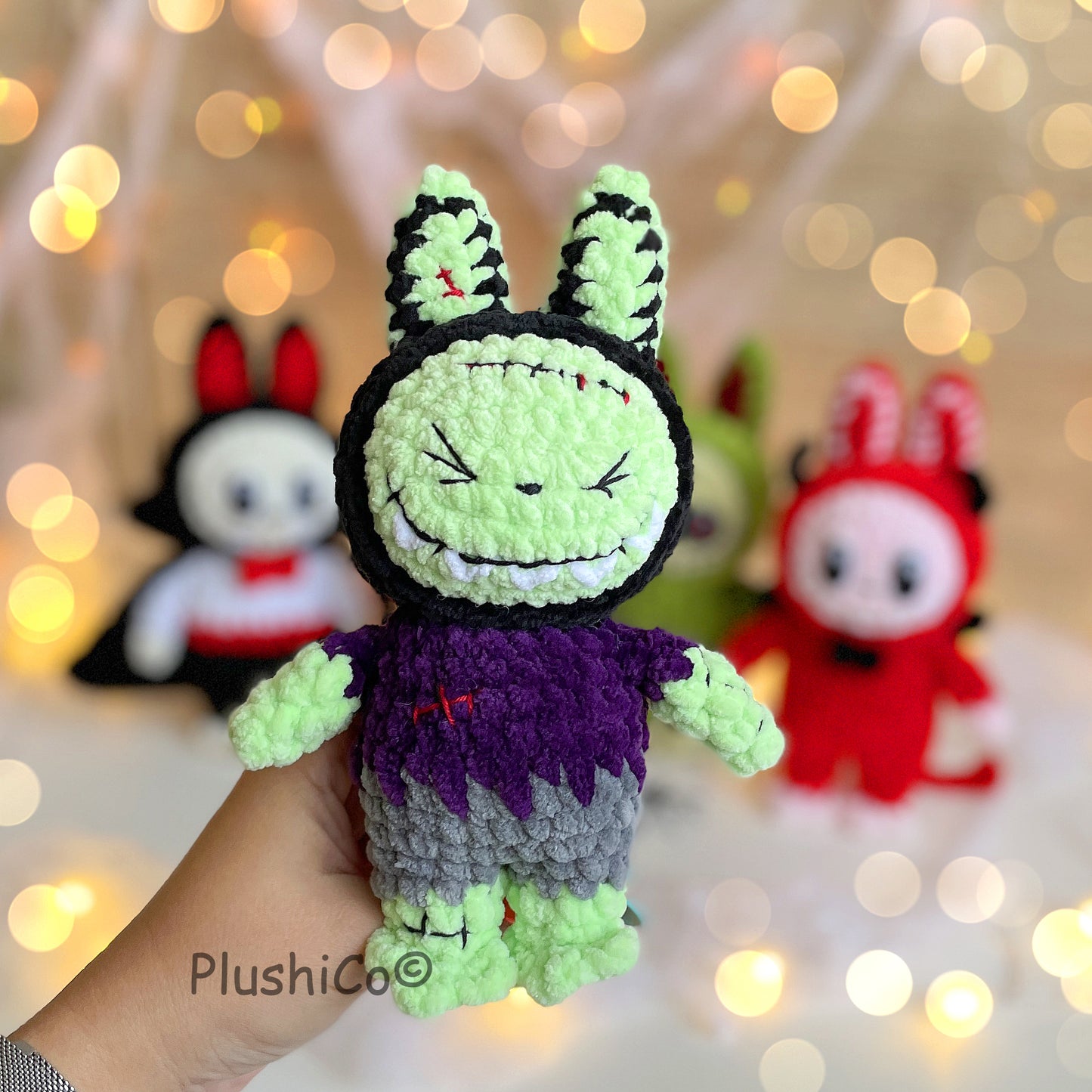 Häkelanleitung Lächelnder Hase (Labubu Fan Art)
