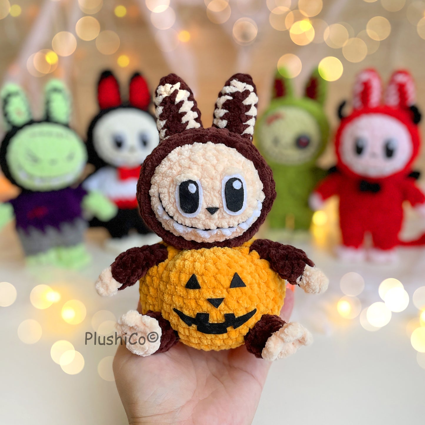 Häkelanleitung Lächelnder Hase (Labubu Fan Art)