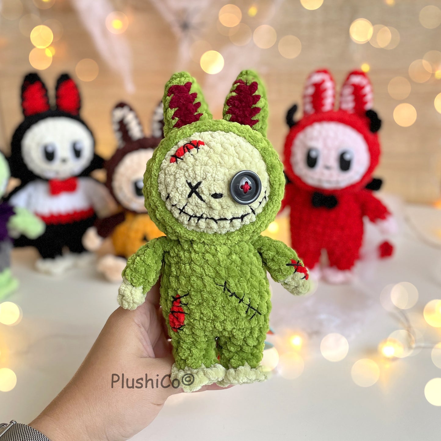 Häkelanleitung Lächelnder Hase (Labubu Fan Art)