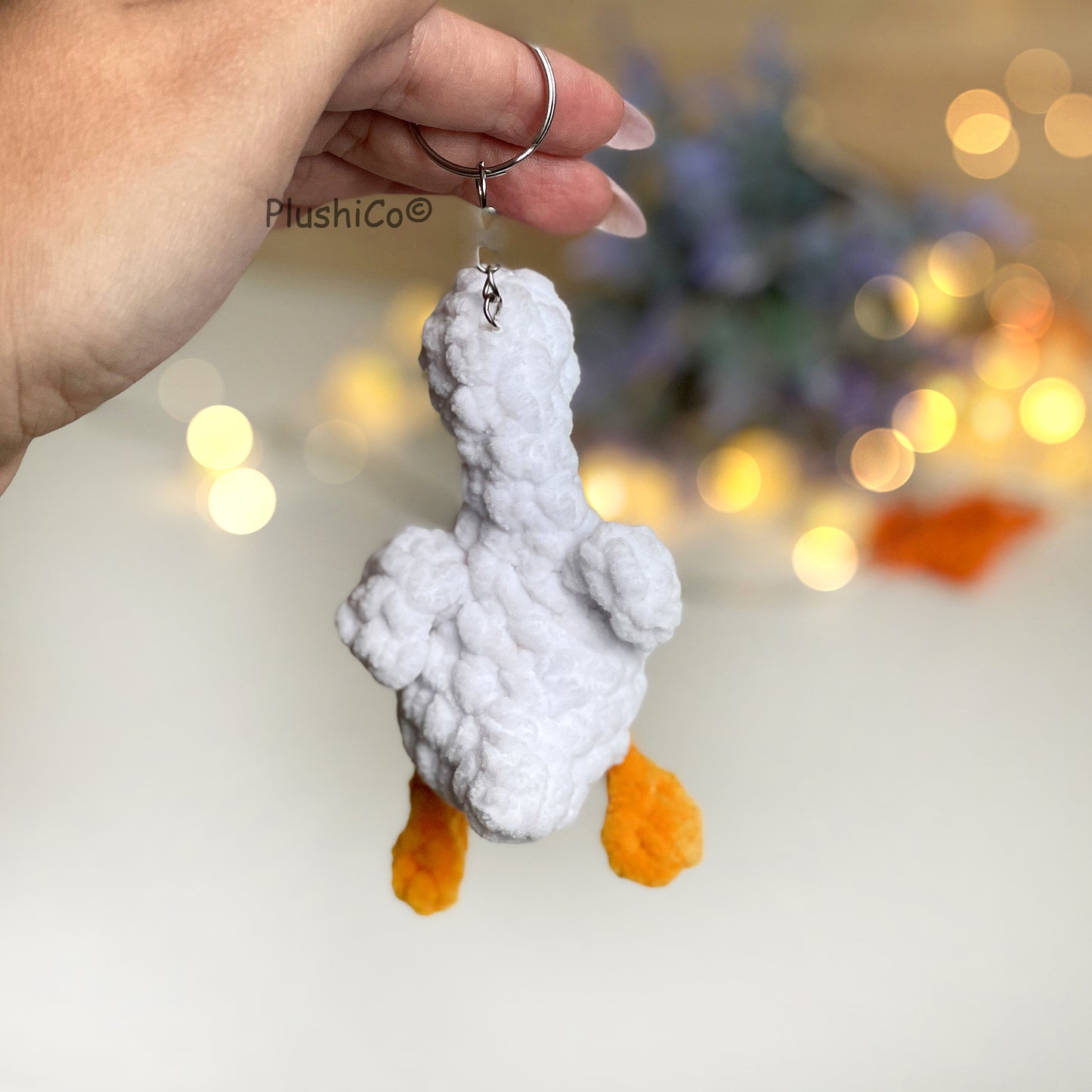 Goose Keychain Crochet Pattern - NO SEW