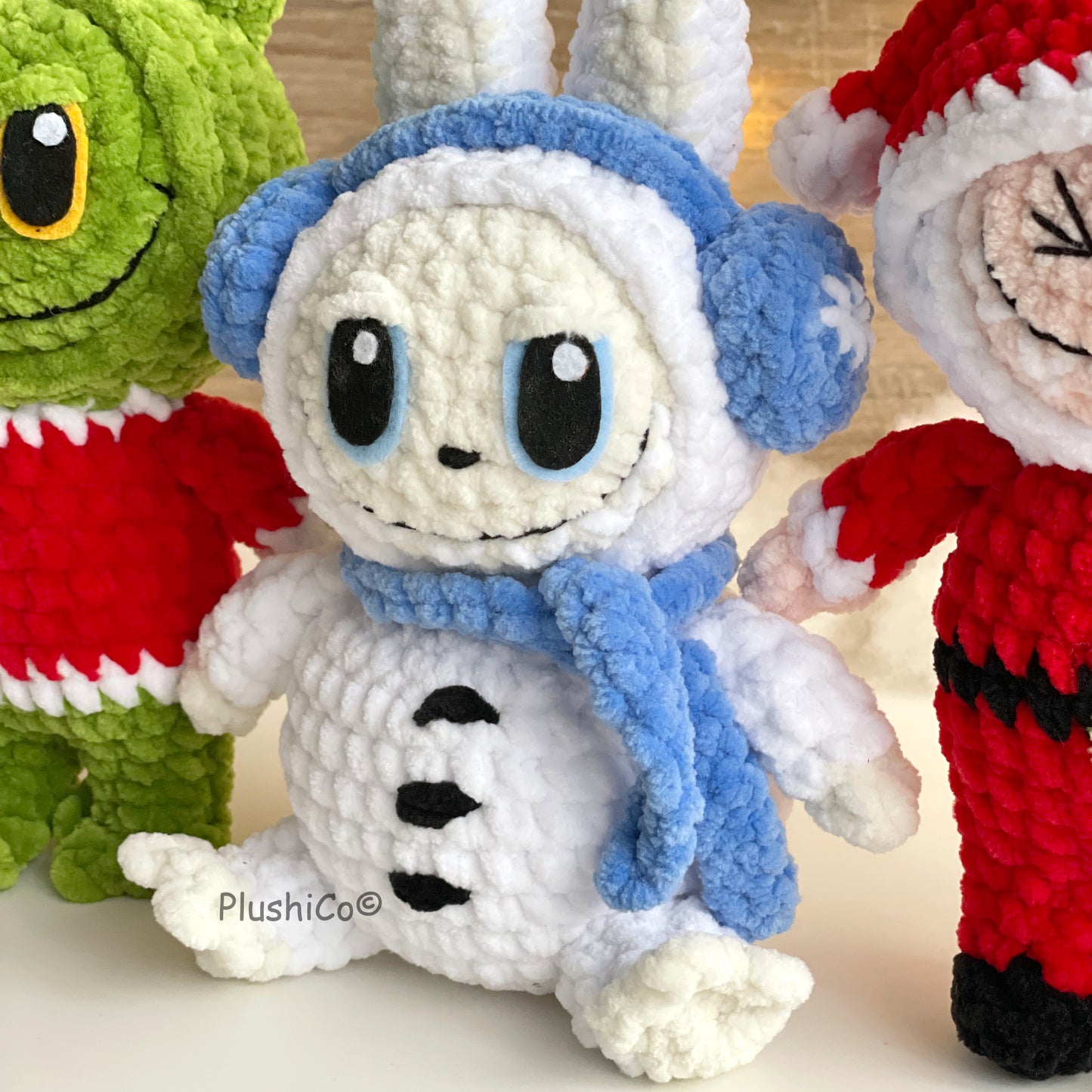 Häkelanleitung Lächelnder Hase (Labubu Fan Art)
