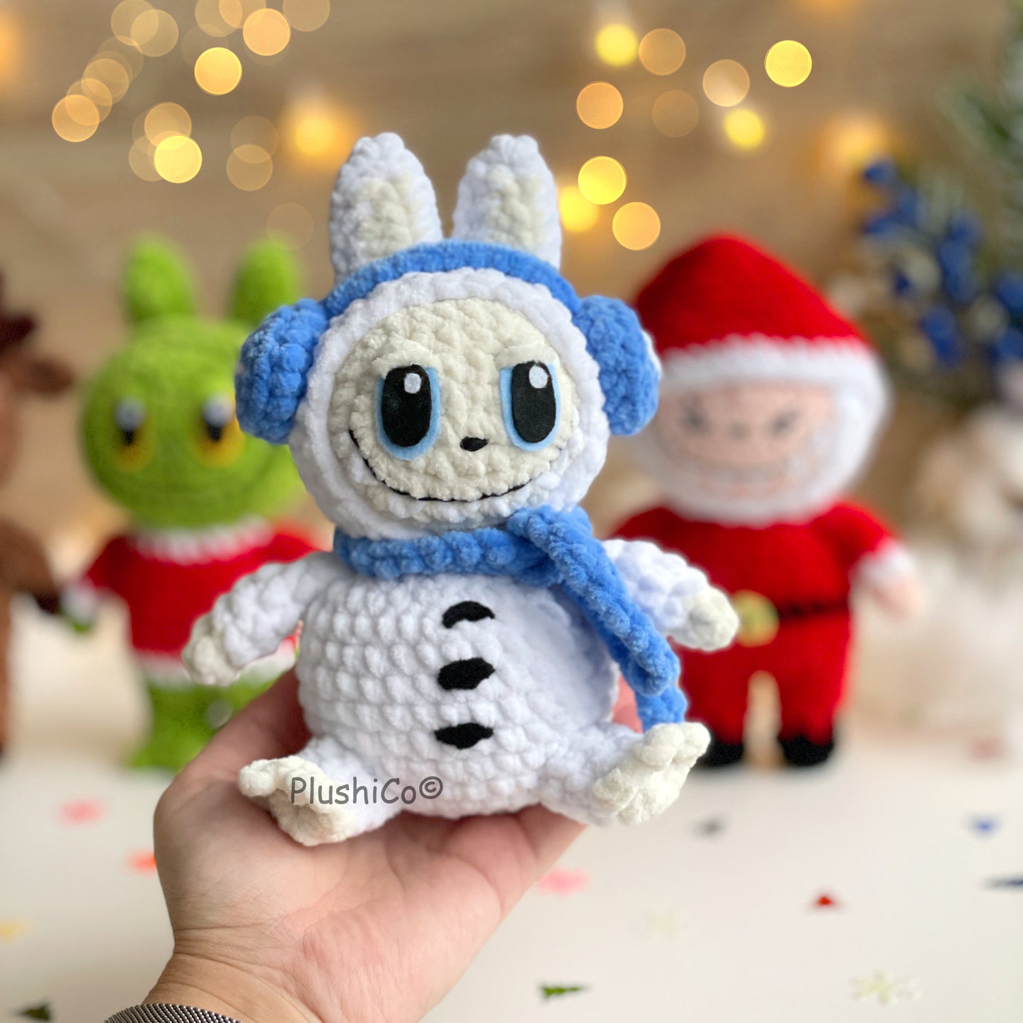 Häkelanleitung Lächelnder Hase (Labubu Fan Art)