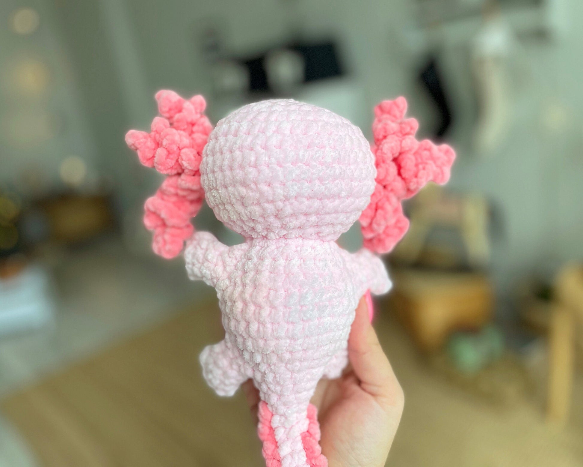 Axolotl CROCHET PATTERN, Amigurumi Plushie, Kawaii Cute Creature, River Stuffed Animal, Plush Baby Toy