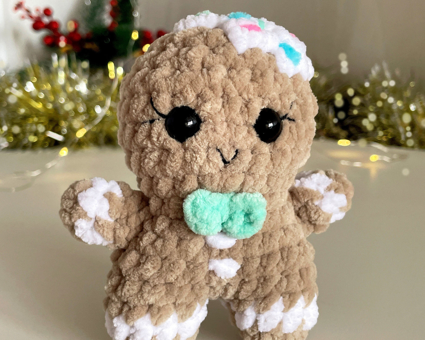 Gingerbread Man CROCHET PATTERN - Low Sew