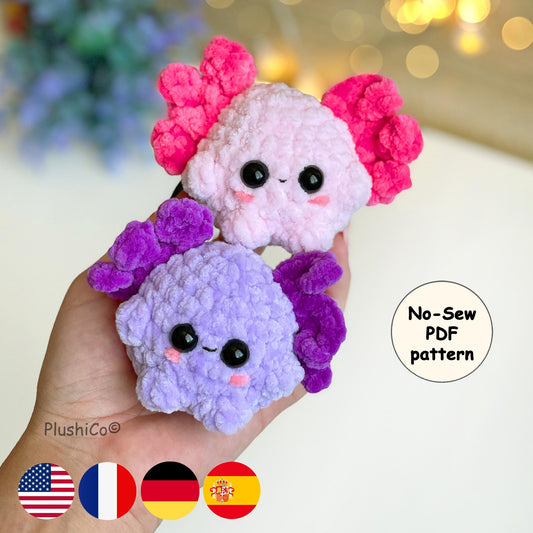 Axolotl Crochet Pattern - No Sew