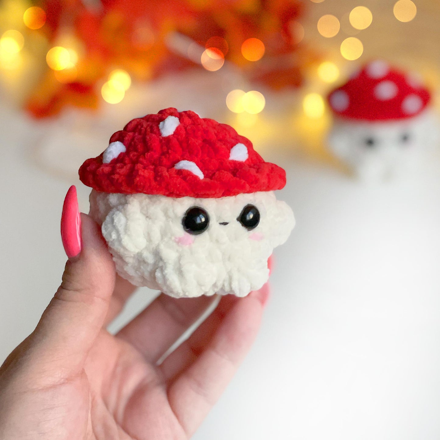 Mushroom Crochet PATTERN - No Sew