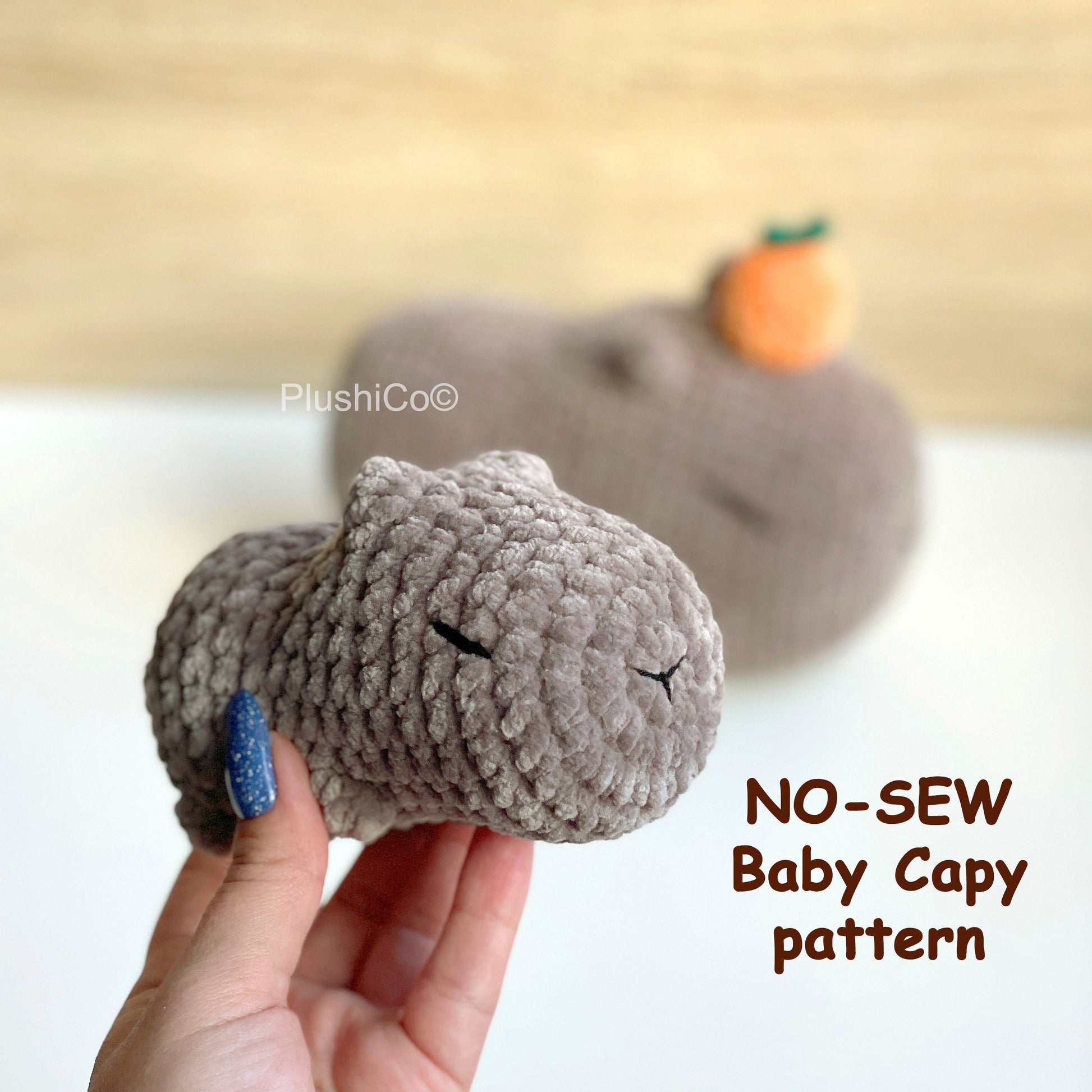 Capybara 2in1 CROCHET PATTERNS, No-Sew Amigurumi Plushies, Easy Crochet Animals