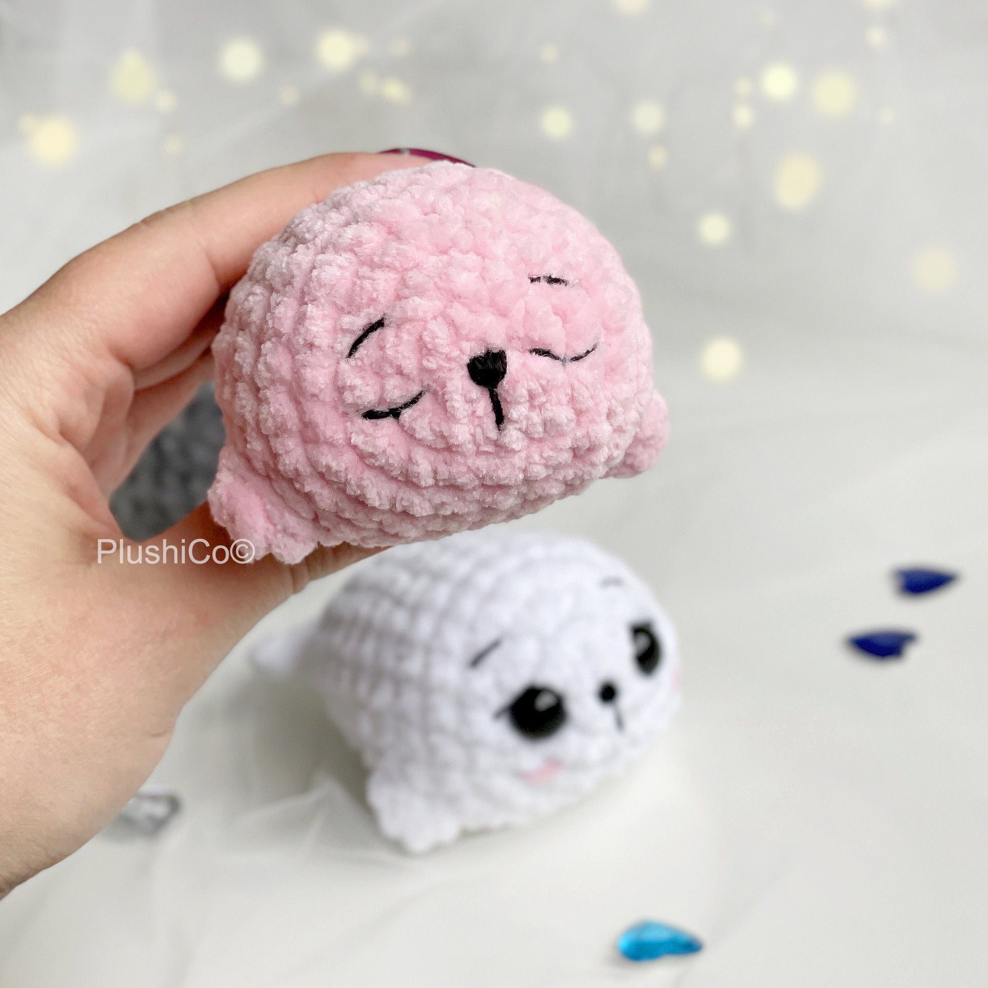 Baby Seal CROCHET PATTERN No Sew, Kawaii Amigurumi Manatee, Easy Sea Animal Toy, Beginner-Friendly PDF Tutorial, Cute diy Gift