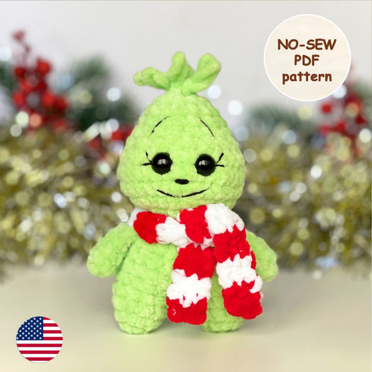 Grinch CROCHET PATTERN - No Sew