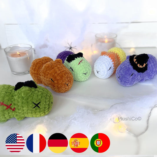 Halloween Capybara 5in1 CROCHET PATTERNS - No Sew
