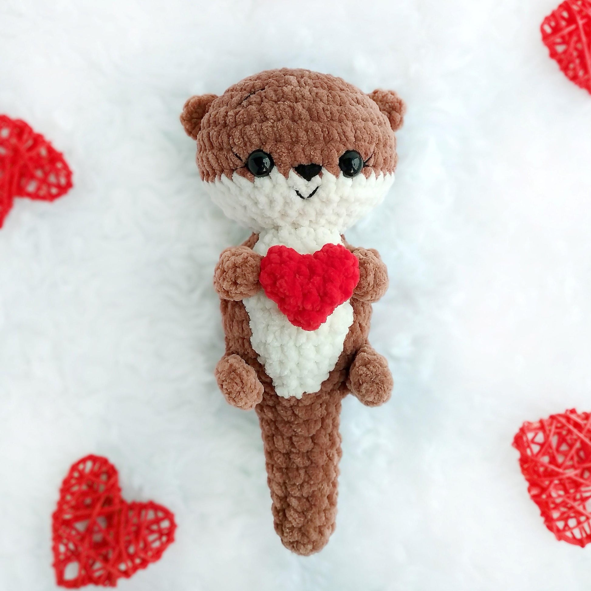 Otter CROCHET PATTERN, Mothers Day Amigurumi Plushie, Kawaii River Sea Creature, Easy Beginner PDF, Otter lover Gift, Stuffed Animal Toy