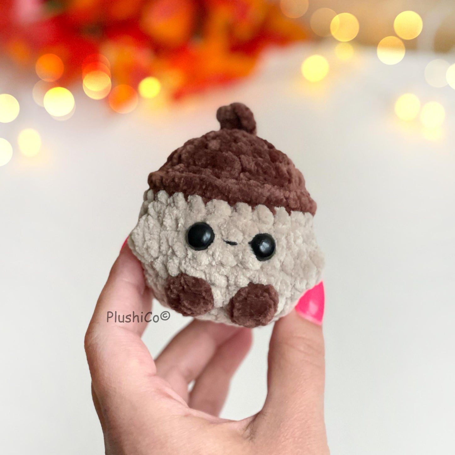 Acorn Crochet PATTERN - No Sew