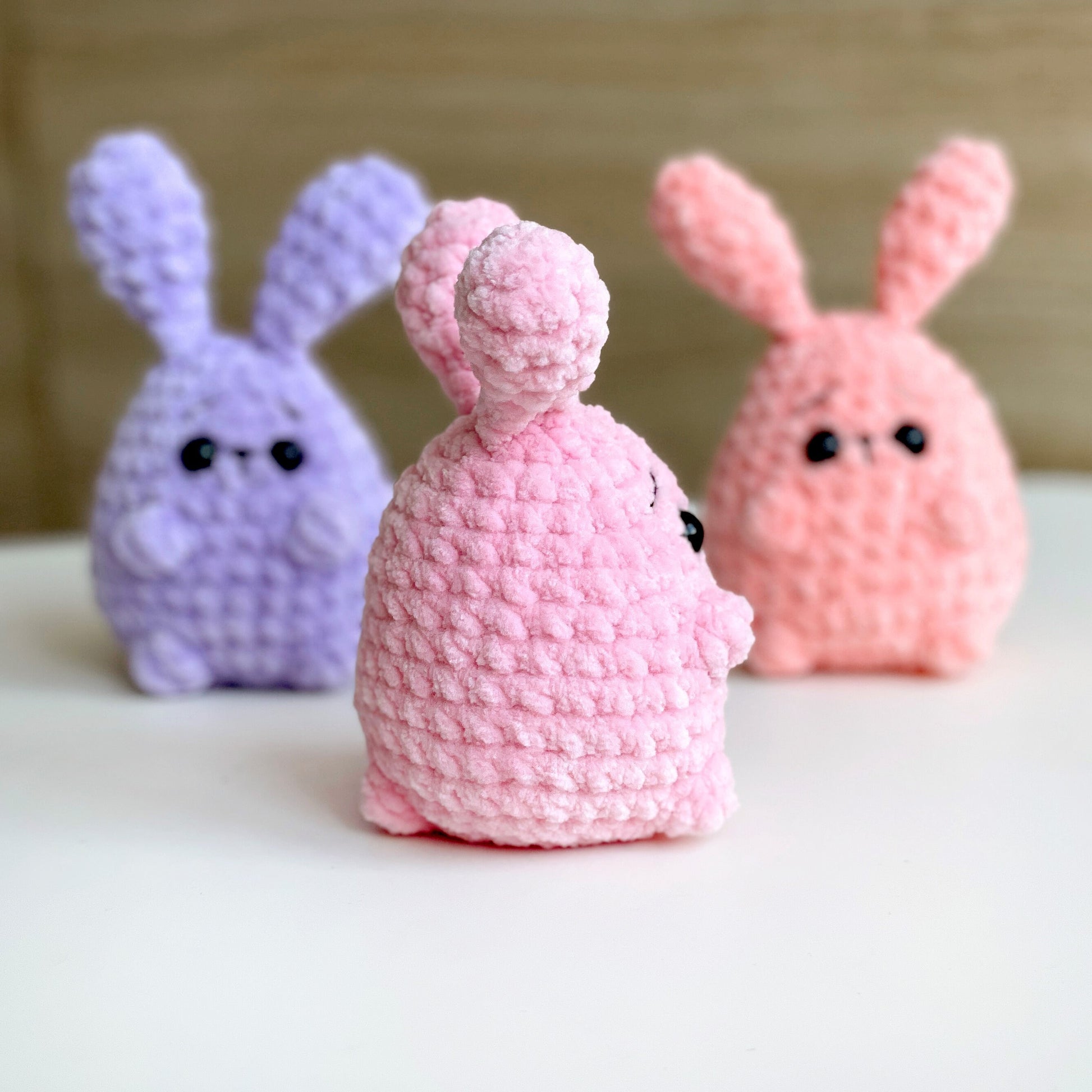 Bunny CROCHET PATTERN, Amigurumi No Sew Easter Rabbit plushie, Cute Loaf Tiny Animal Toy, Easy PDF Beginner Tutorial, Small Stuffed Gift