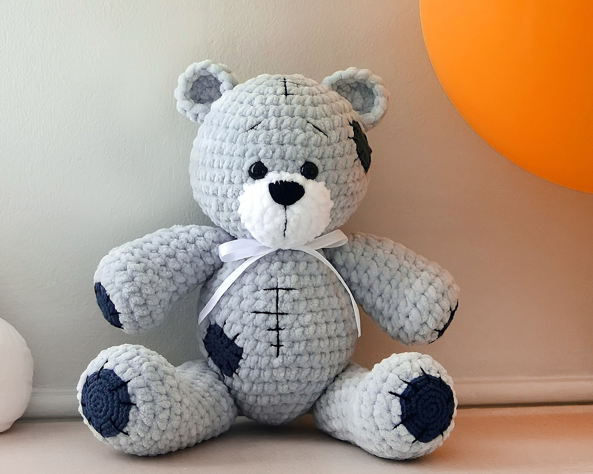 Teddy Bear CROCHET PATTERN, Amigurumi Classic Bear, Plush Stuffed Animal Baby Toy