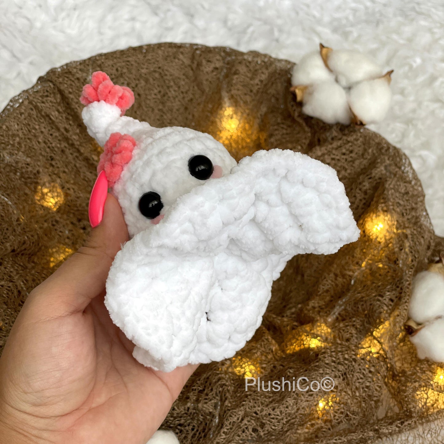 Flower Ghost Crochet PATTERN - No Sew