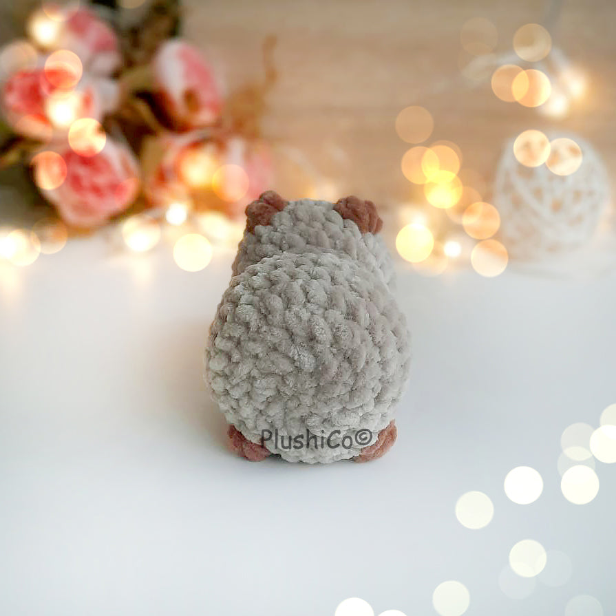 Capybara CROCHET PATTERN, No-Sew Amigurumi Plushie, Easy Beginner PDF, Kawaii Plush Handmade Baby Gift, Cute Stuffed Animal Chenille Toy
