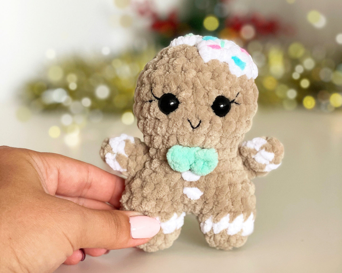 Gingerbread Man CROCHET PATTERN - Low Sew