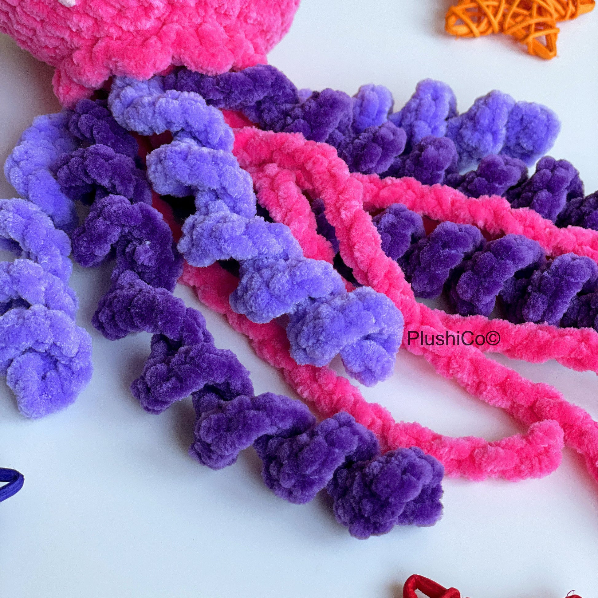 Jellyfish No SEW CROCHET 2in1 PATTERNS, Amigurumi Mom & Baby Toys, Crochet Under the sea Animals, Cute Plushie, Easy Pdf Beginner Tutorial