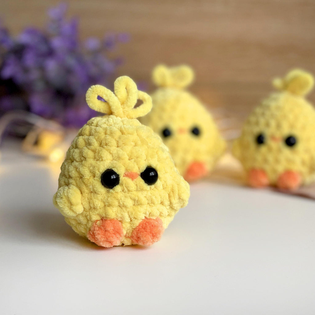 Easter Chick Crochet PATTERN, No Sew Amigurumi Tiny Chick, Easy pdf Tutorial for Beginners, Baby Gift Plushie, Handmade Little Spring Bird