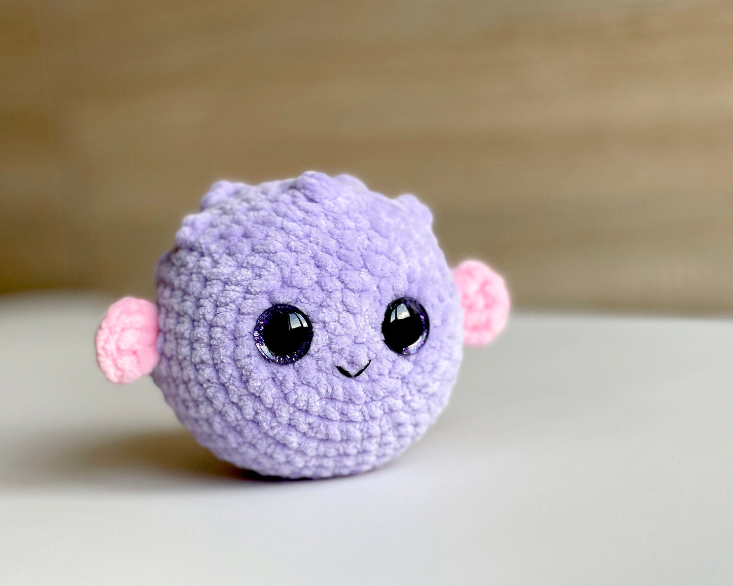 Fish Crochet PATTERN, No-Sew Puffer Fish Amigurumi Plushie, Cute Sea Creature, Plush Baby Toy, Kawaii Blowfish, Easy Beginner-Friendly PDF