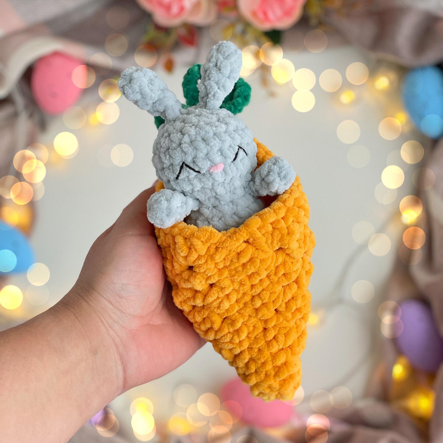 Bunny in Carrot Crochet Pattern – No Sew