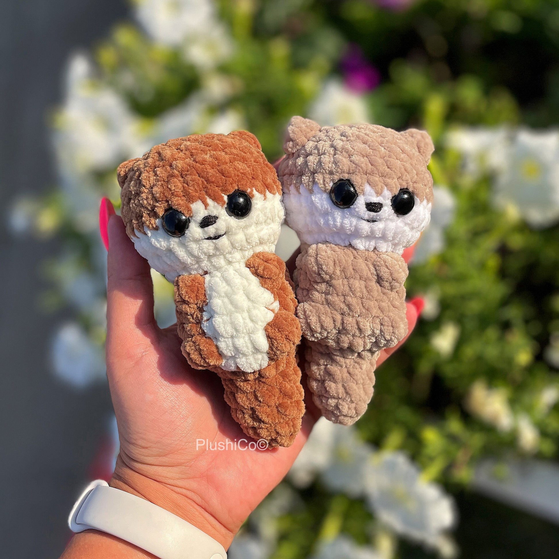 Otter CROCHET PATTERN, No Sew Amigurumi Baby Sea Otter, Small Cute Kawaii Stuffed Animal, Plushie Toy, Easy Tutorial PDF for Beginners
