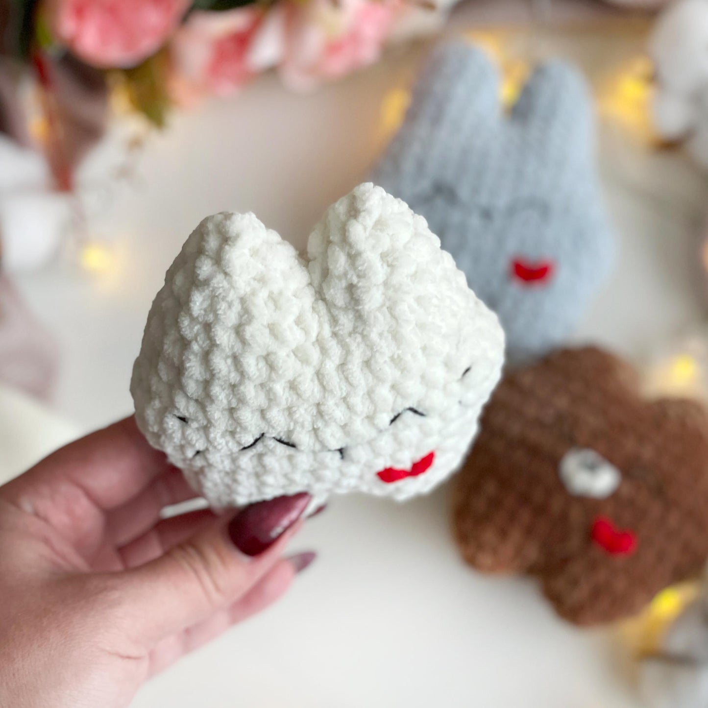 Bunny, Bear, Cat Crochet Patterns 3-in-1 - No Sew