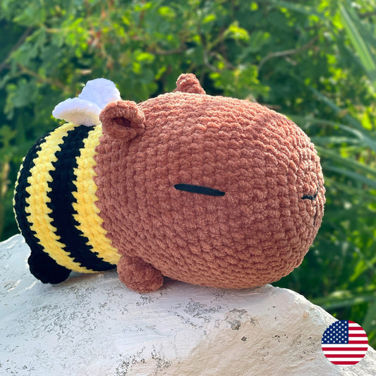 Capybara Bee CROCHET PATTERN - Low Sew