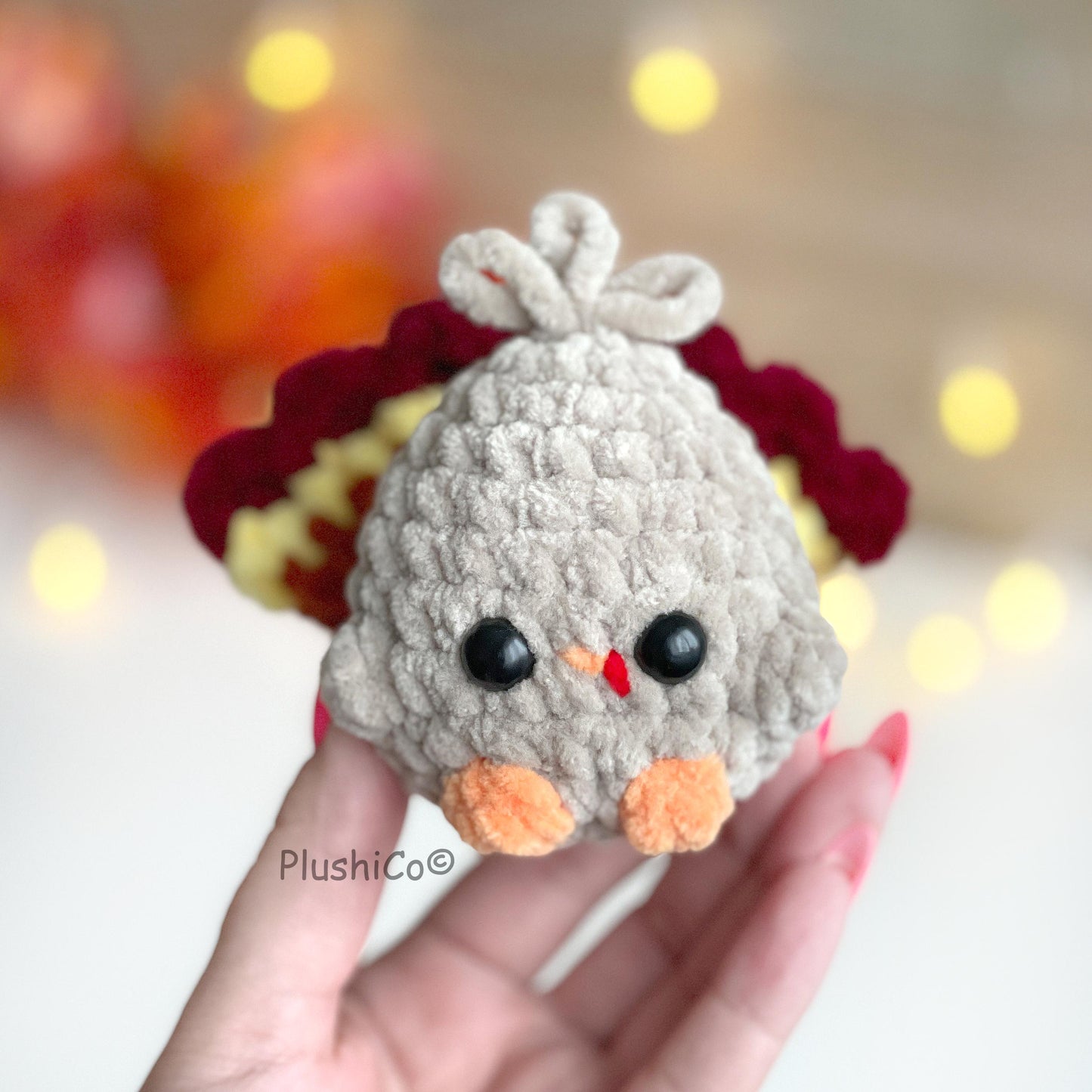 Turkey Crochet PATTERN - Low Sew
