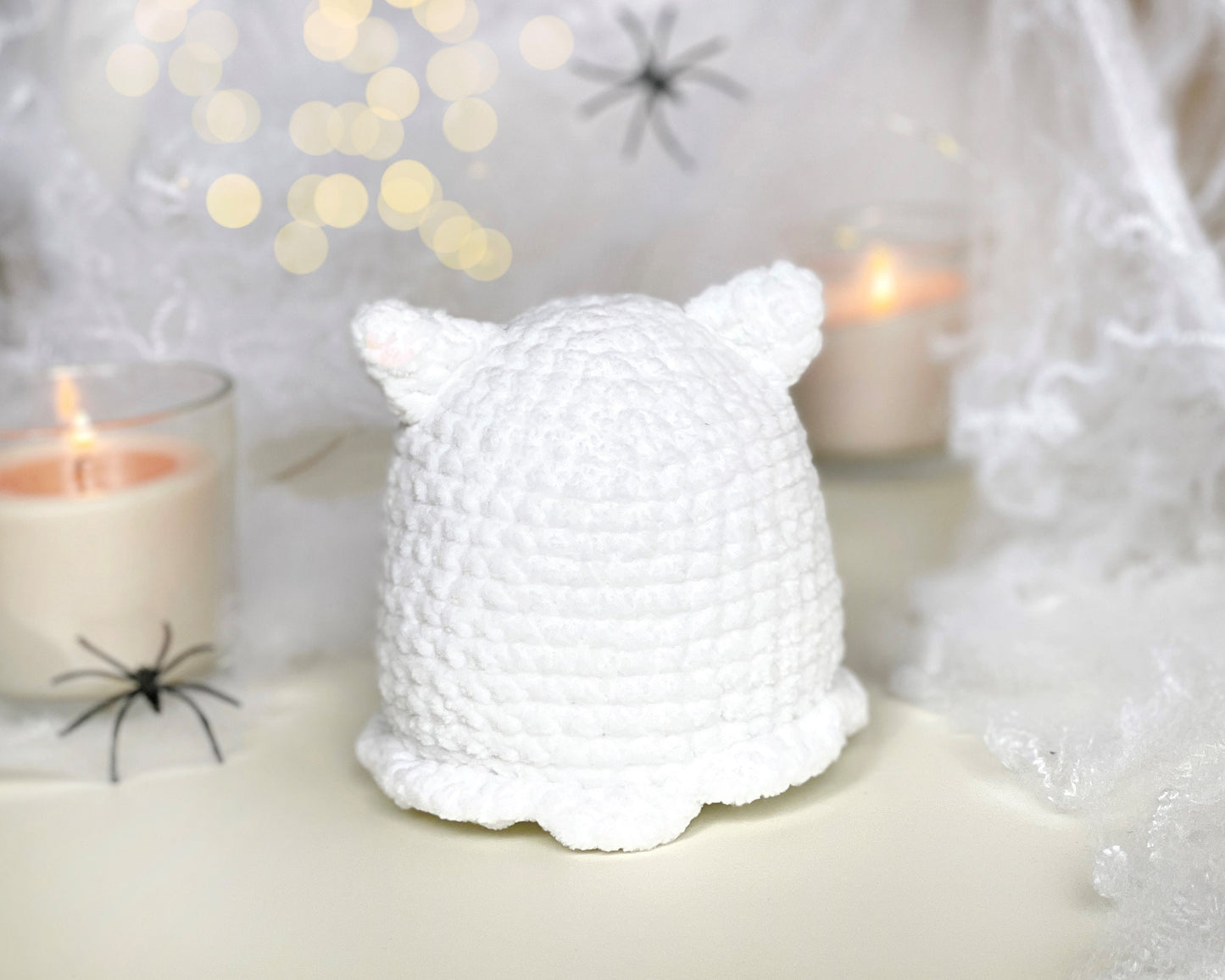 Cat Ghost Crochet PATTERN - Low Sew