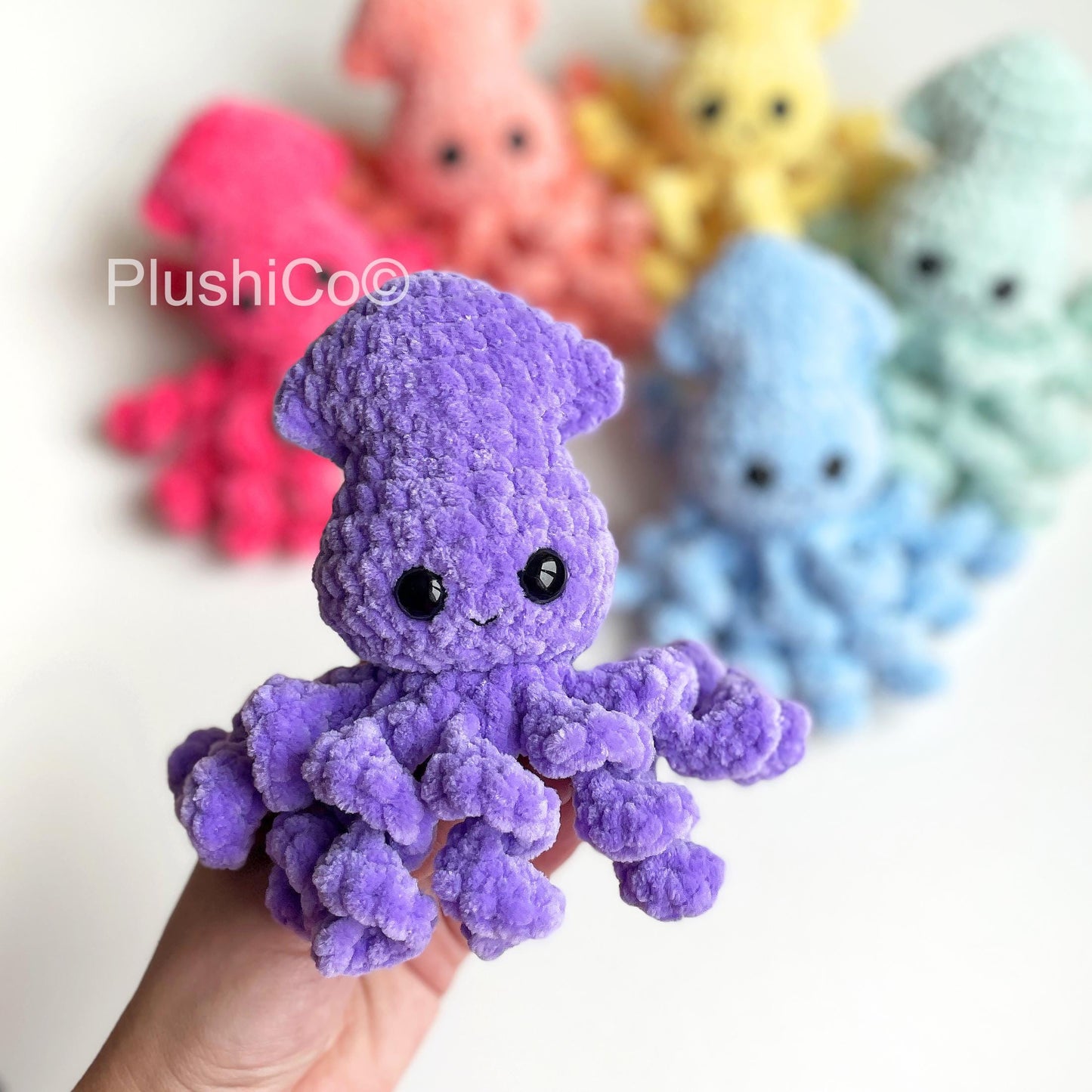 Skeleton Squid CROCHET PATTERN - No Sew