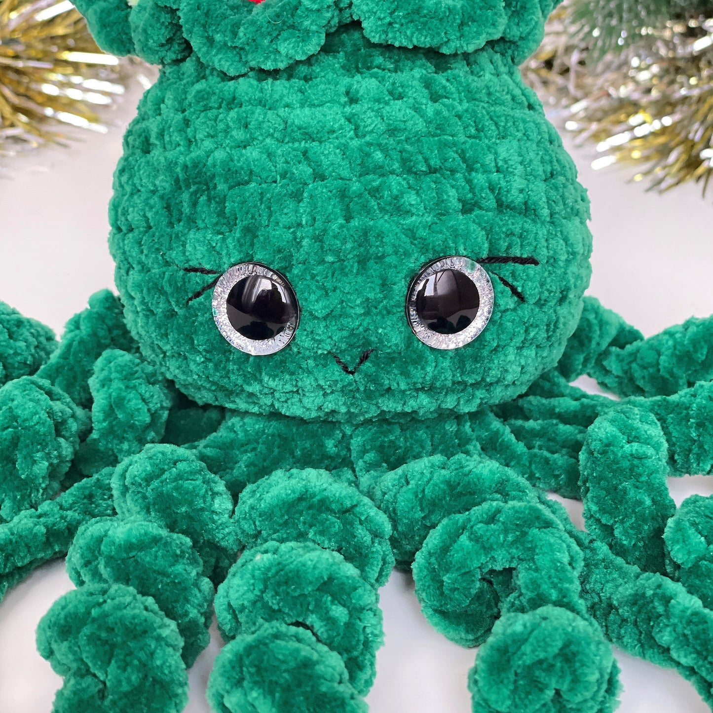 Christmas Tree Squid CROCHET PATTERN - Low Sew