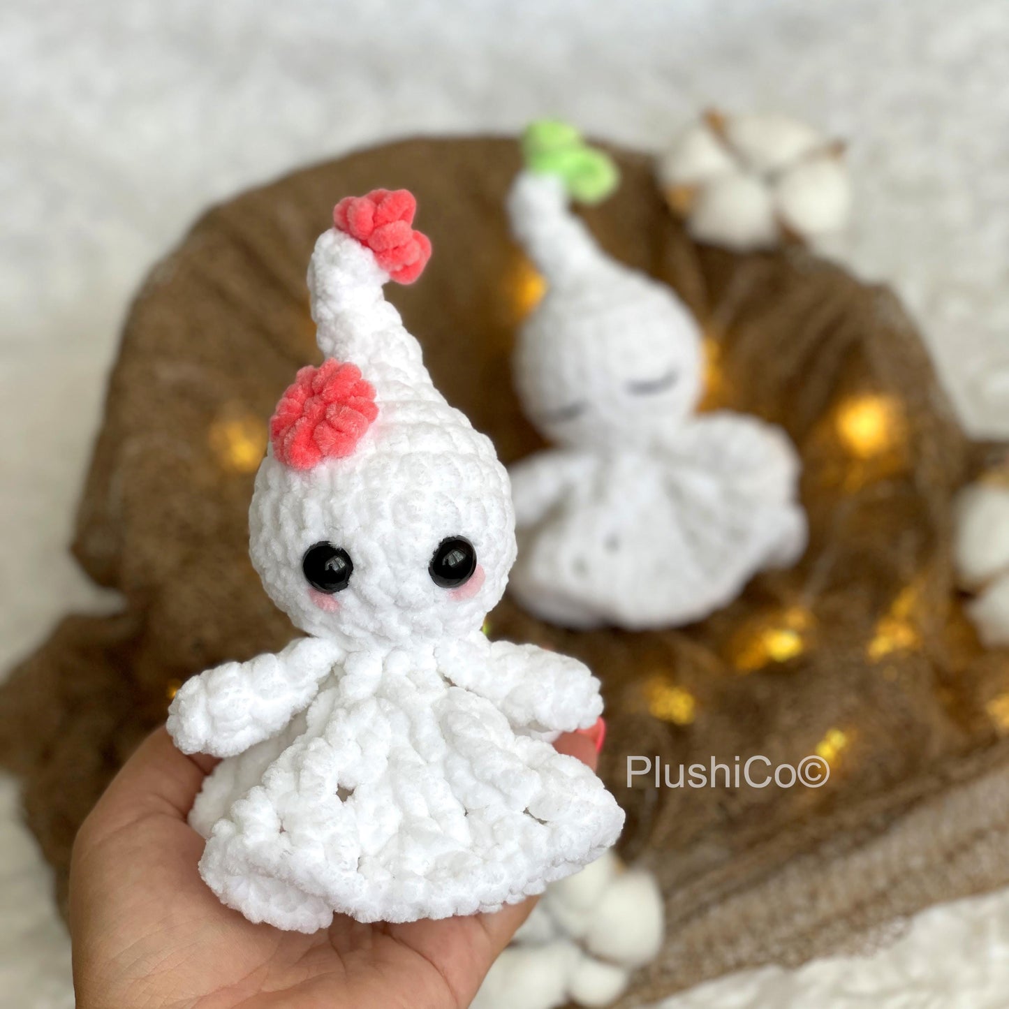 Flower Ghost Crochet PATTERN - No Sew