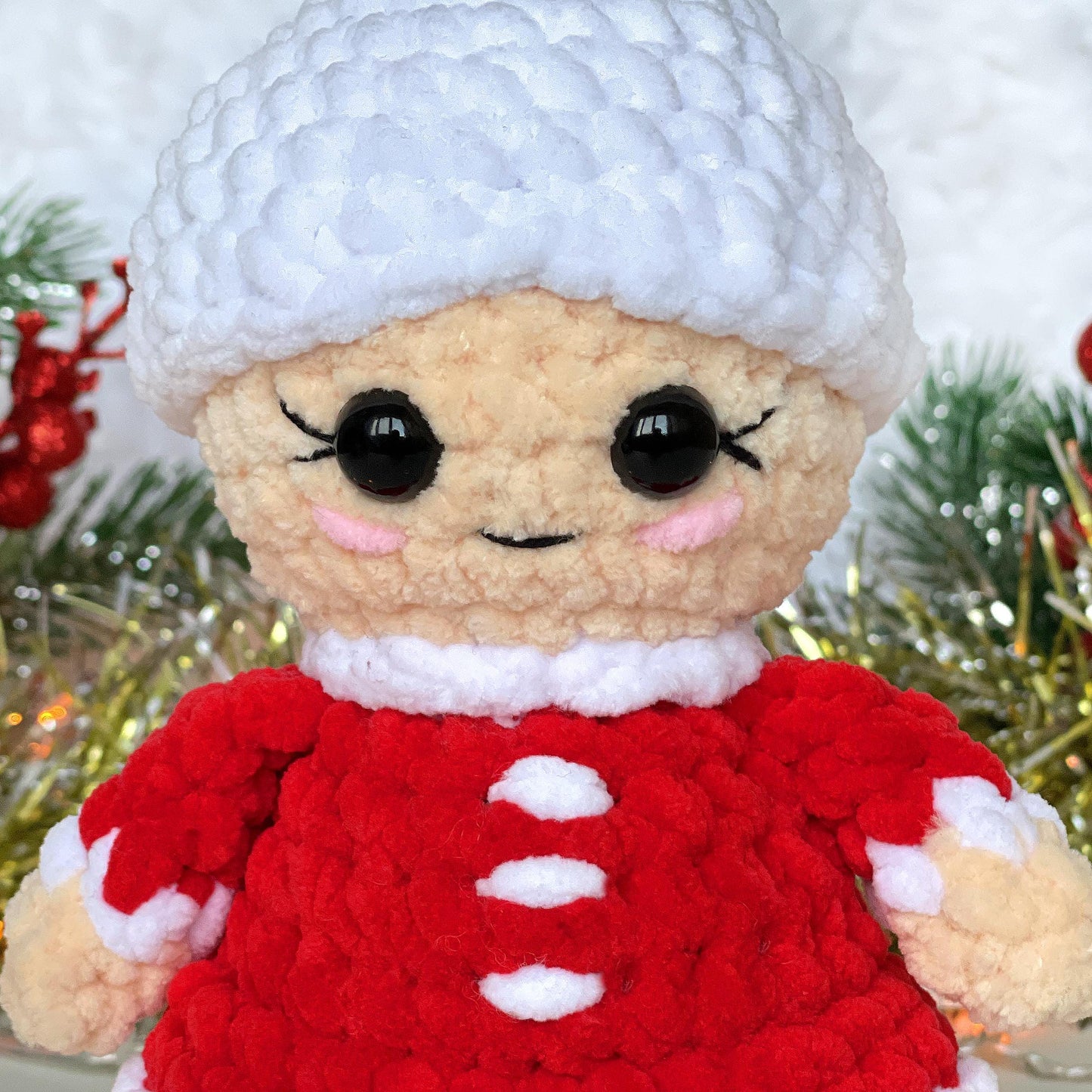 Mrs. Claus Crochet PATTERN - Low Sew