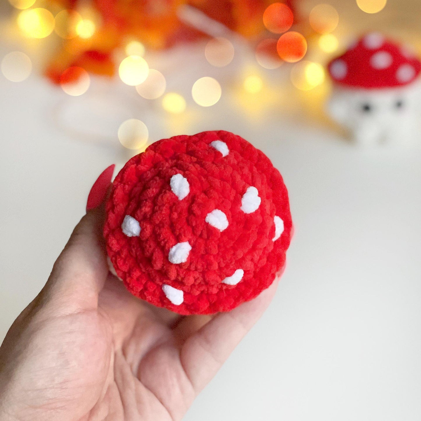 Mushroom Crochet PATTERN - No Sew