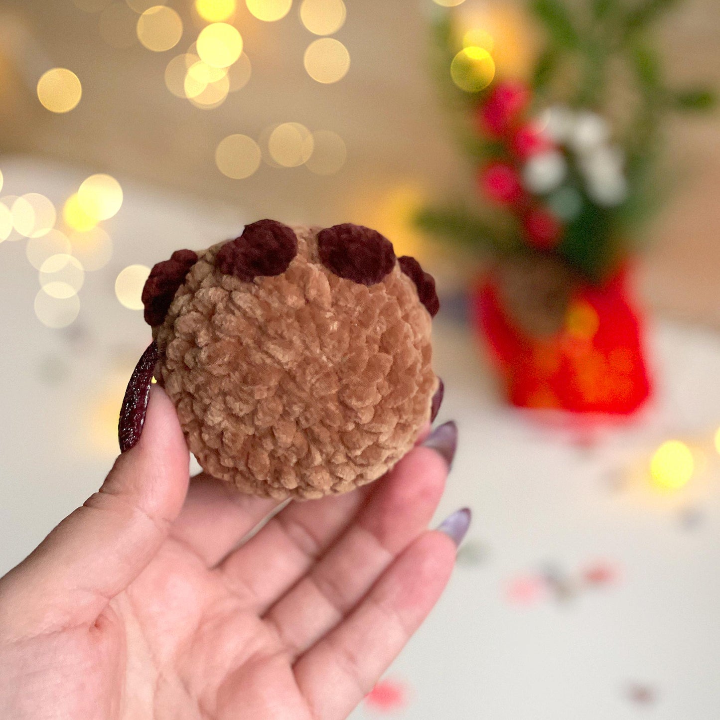 Reindeer Keychain CROCHET PATTERN - No Sew