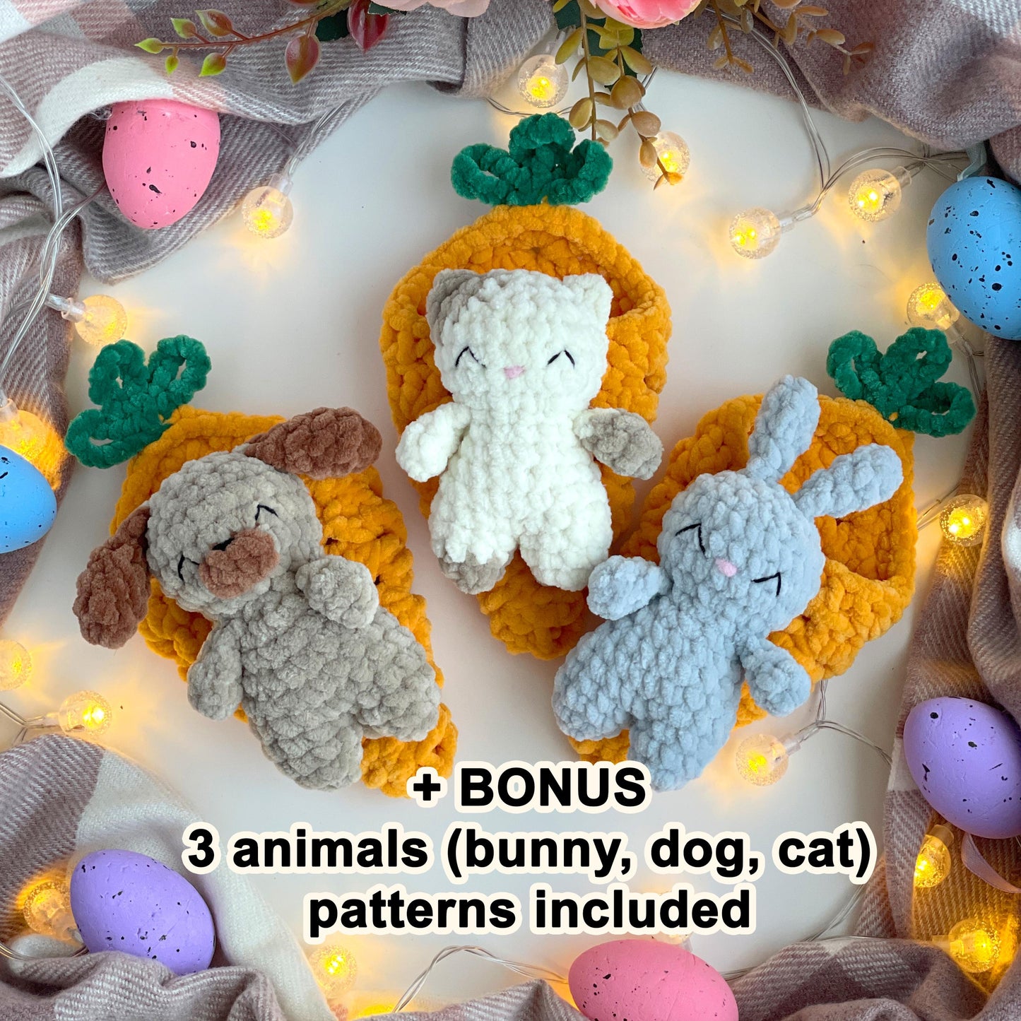 Bunny in Carrot Crochet Pattern – No Sew