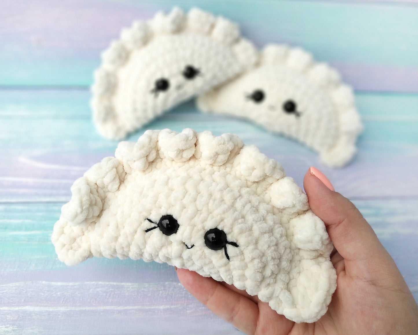Dumpling (Pierogi) Crochet Pattern - NO SEW