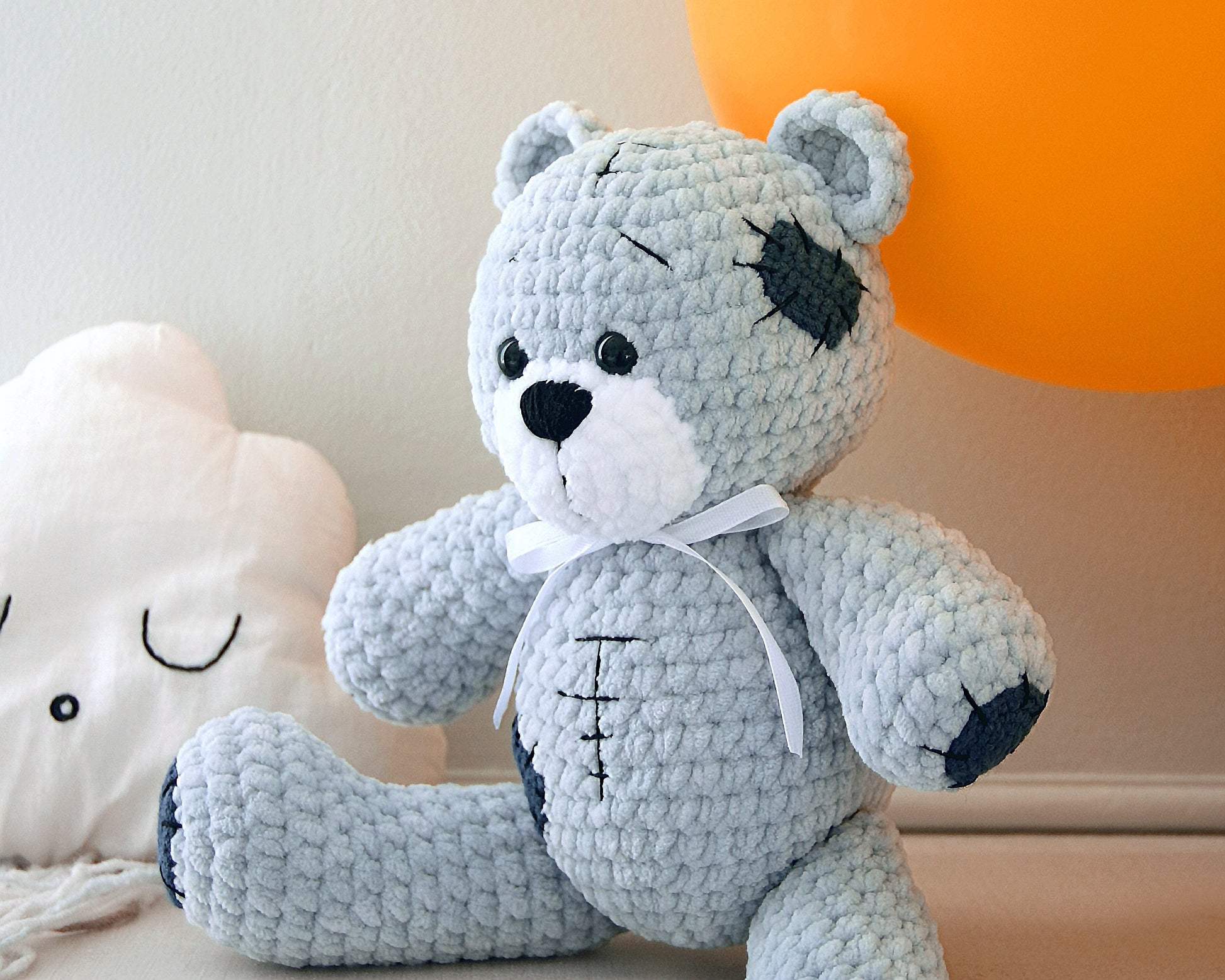 Teddy Bear CROCHET PATTERN, Amigurumi Classic Bear, Plush Stuffed Animal Baby Toy