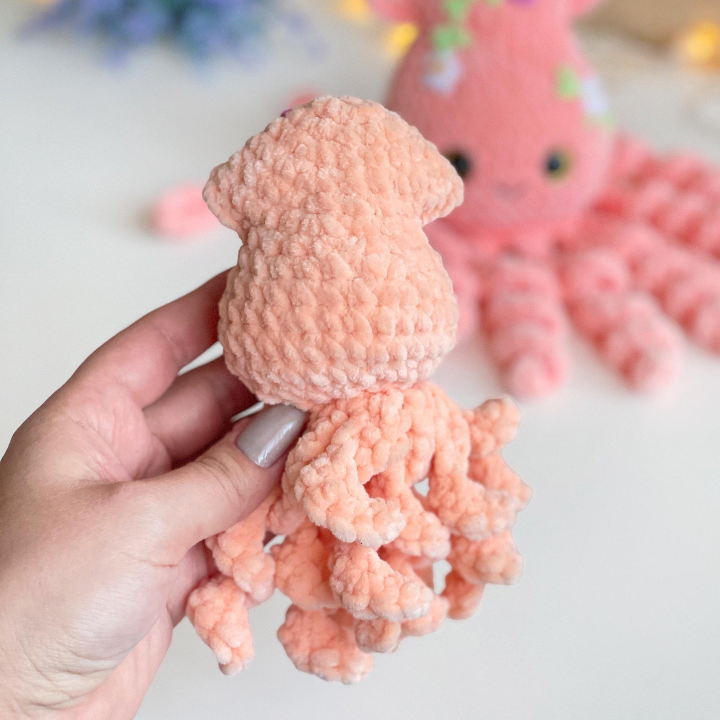 Squid CROCHET PATTERN 2 sizes - No Sew