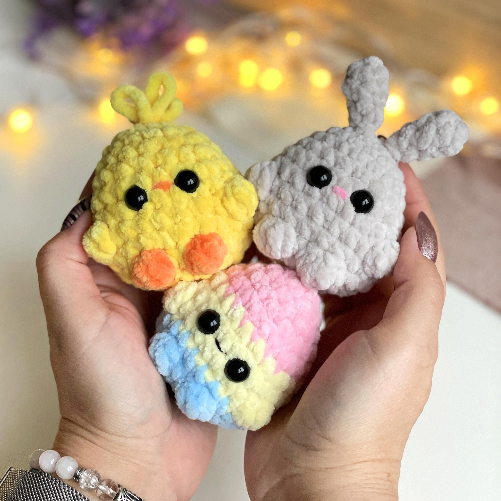 Easter Crochet PATTERN Bundle: Bunny, Chick, Reusable Easter Eggs, Spring Tiny Amigurumi Plushies, Pocket Buddies, Easter Basket Baby Gifts