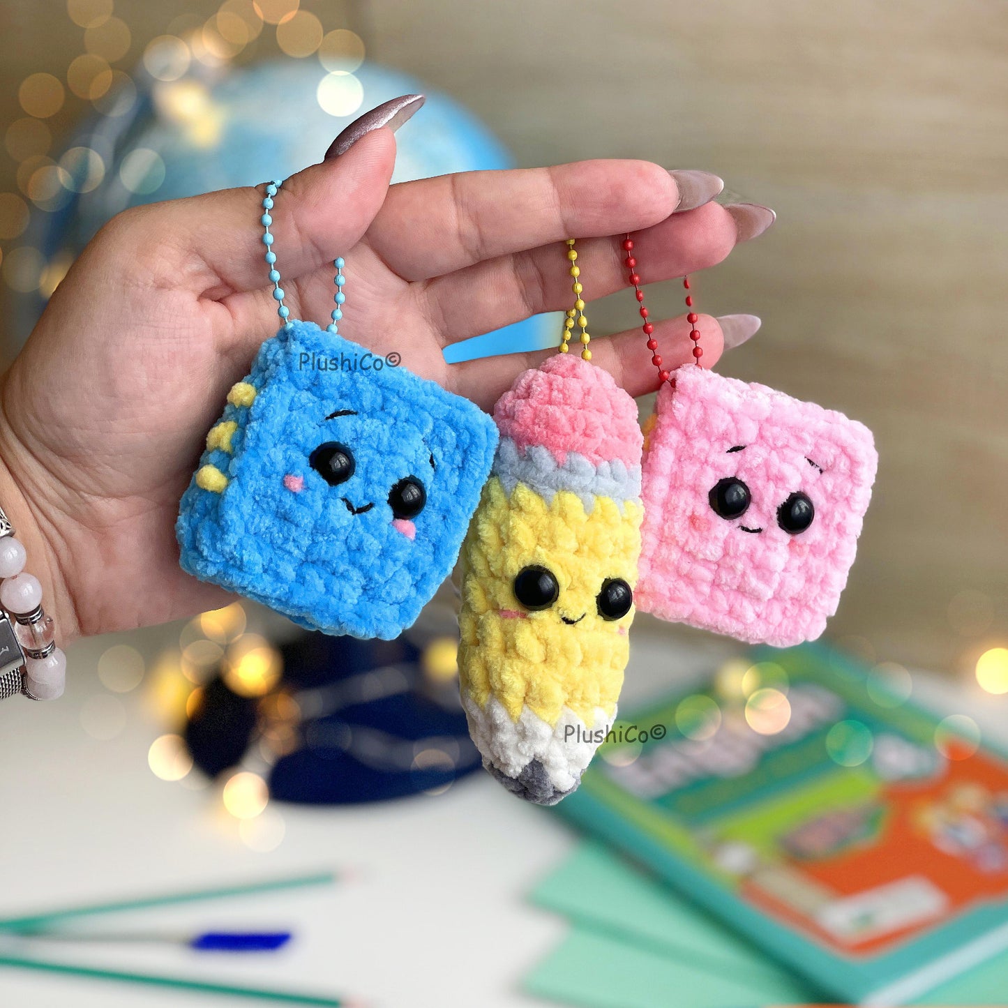 Graduation/Back to School Crochet Pattern 3-in-1, Low/No Sew