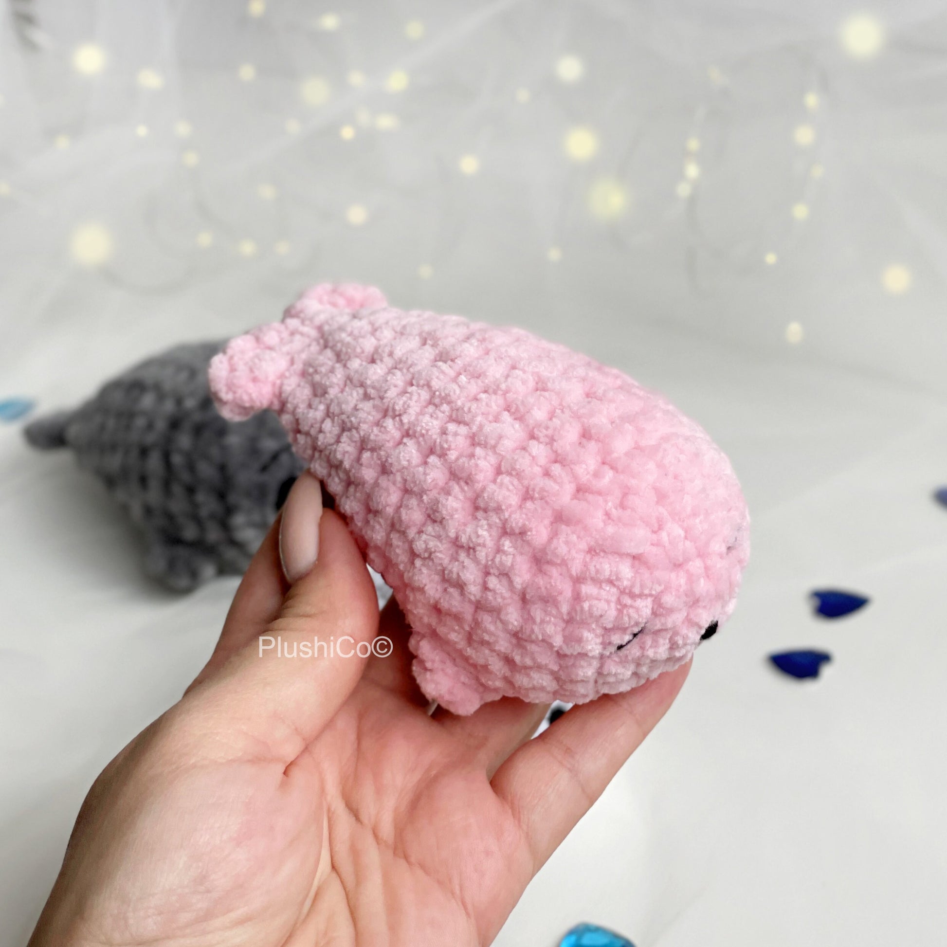 Baby Seal CROCHET PATTERN No Sew, Kawaii Amigurumi Manatee, Easy Sea Animal Toy, Beginner-Friendly PDF Tutorial, Cute diy Gift