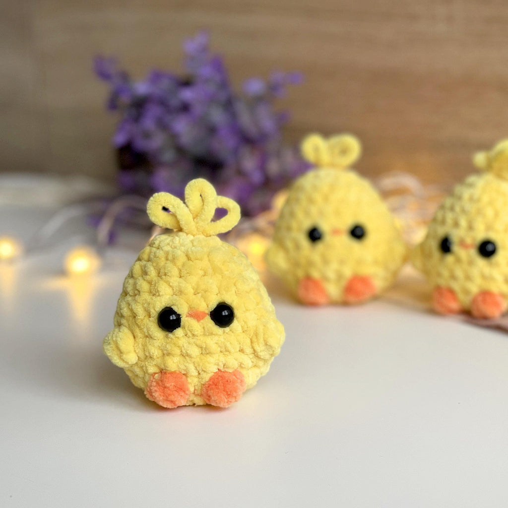 Easter Chick Crochet PATTERN, No Sew Amigurumi Tiny Chick, Easy pdf Tutorial for Beginners, Baby Gift Plushie, Handmade Little Spring Bird
