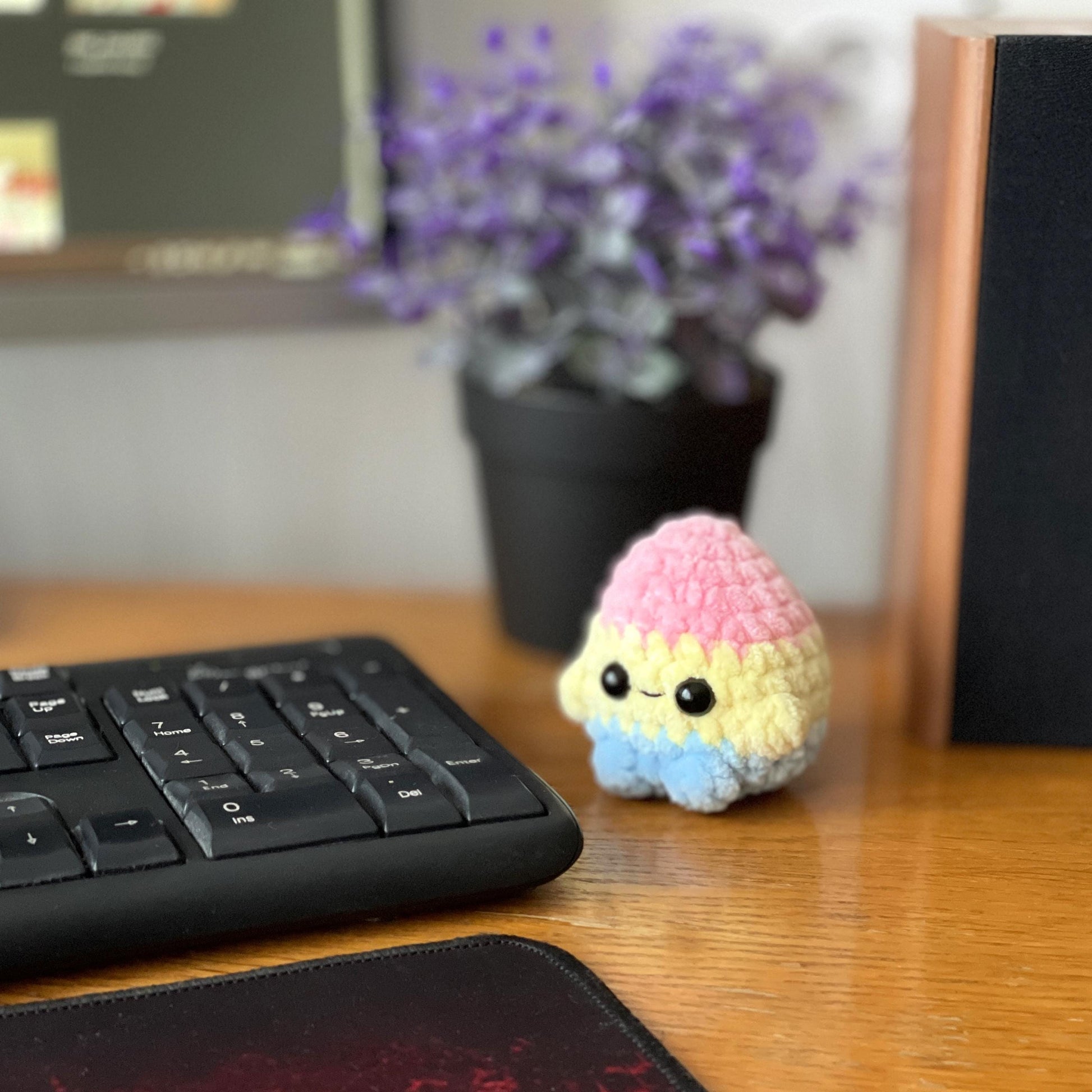 Easter Eggs Crochet PATTERN, No Sew Amigurumi Plushie, Spring Market Toy, Reusable Easter Eggs, Emotional support friend, Pocket desk buddy