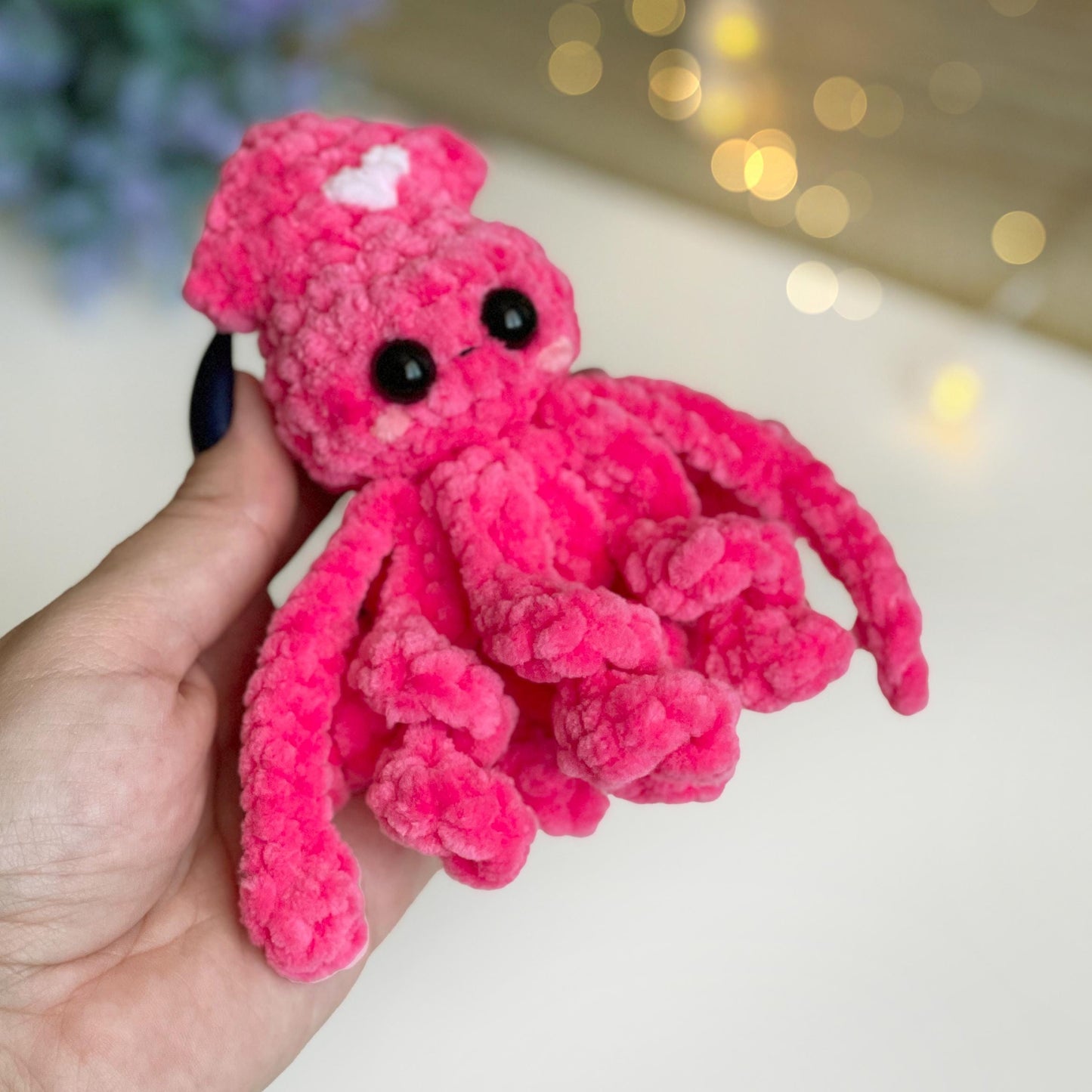Squid Crochet Pattern - No Sew