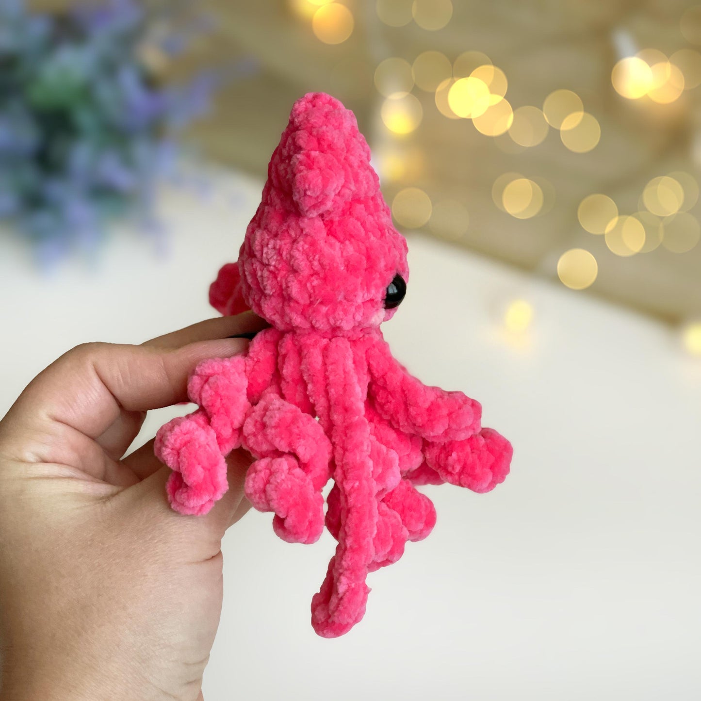 Squid Crochet Pattern - No Sew