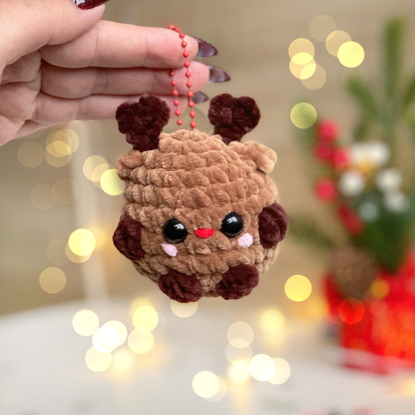Reindeer Keychain CROCHET PATTERN - No Sew