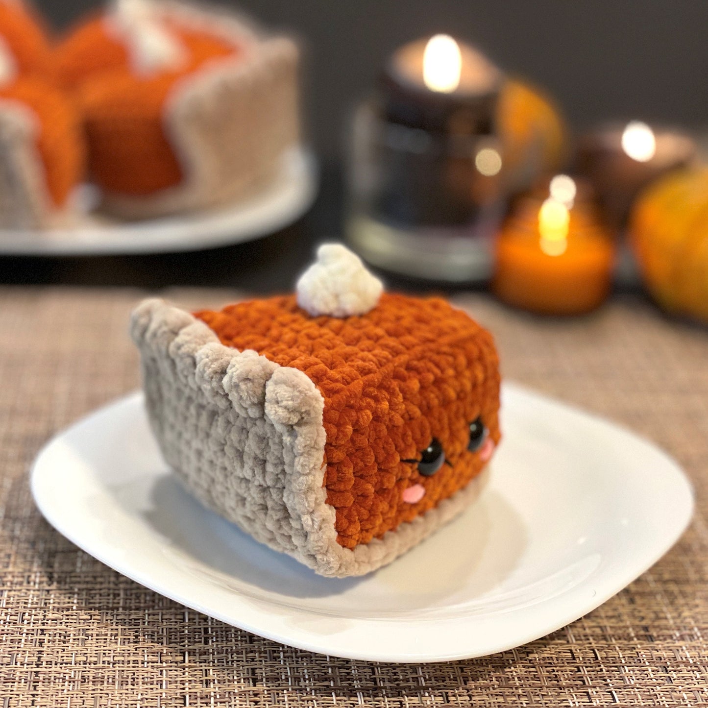 Pumpkin pie slice CROCHET PATTERN - Low Sew