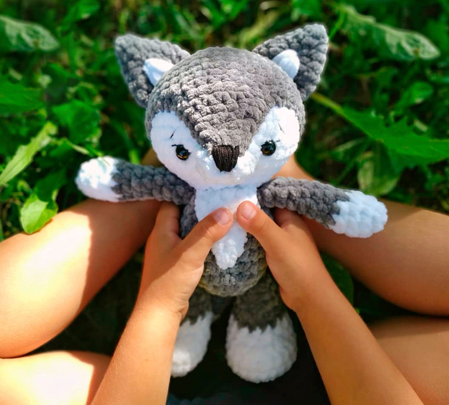 Wolf Crochet Pattern, 2 sizes